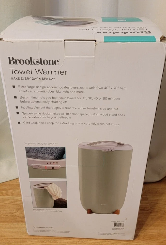 Calentador de toallas Brookston Toallas de gran tamaño Batas Mantas Guantes Calcetines NUEVA CAJA ABIERTA Foto 2 de 4