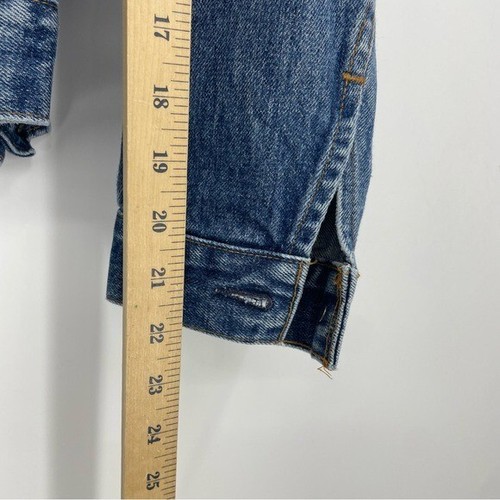 Vintage Levi's Trucker Denim Jean Jacket Sz 18 70706-0217 Blue USA Made - Picture 7 of 8