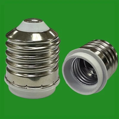 FN 2x E40 Goliath Screw to Edison E27 ES Lamp Light Bulb Reducer Adaptor Converter