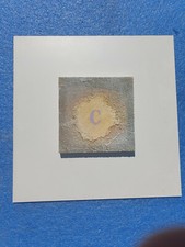 Alfredo Rapetti Mogol - cm 44x44 marmoreo con iniziale