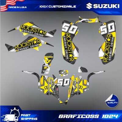 ATV Decal Graphic Kit Wrap for Kawasaki KFX400 & Suzuki LTZ400 2003-2008