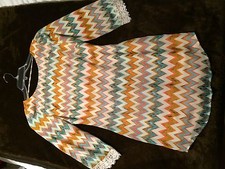 Women's Speechless Chevron Shift Dress- Size 3 (Color: Mulitcolored)