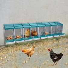 8-compartment Chicken Nesting Box Chicken Laying Boxes Hens Ducks Egg Collection