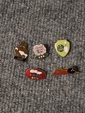 Lot Of 5 Bowling Lapel Pins 200 Score Club