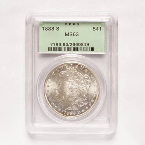 1888-S Morgan Silver Dollar PCGS MS63