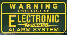 10 señales adhesivas de advertencia de calcomanía de alarma antirrobo de seguridad - ayuda a prevenir robos