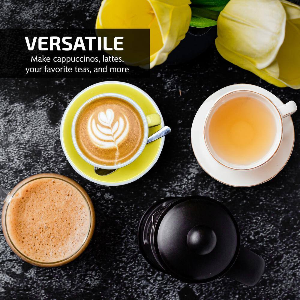 OVENTE 3-Cup Black French Press Cafetire Coffee and Tea Maker with Glass & Scoop