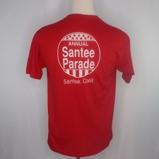 VTG 80s Jerzees Santee California Parade Official Single Stitch T Shirt Mens XL