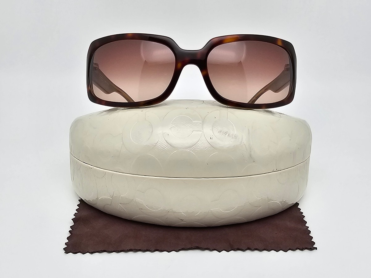 Coach S818 Rita Tortoise Green Frame Brown Gradient Lens