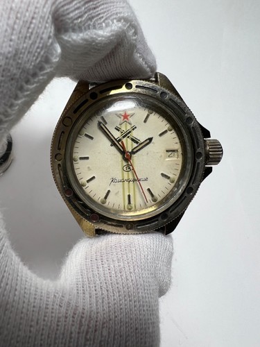 Wintage Watch VOSTOK Commanders 17j Diver Mechanical Wristwatch WOSTOK Militar - Picture 16 of 17