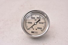 Weiss LF25S Liquid Filled Pressure Gauge 0-5000 PSI, 1/4" NPT Back