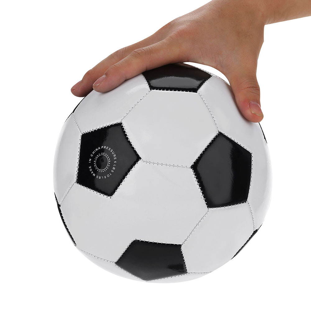Size 4 Classic Black White Standard Soccer Ball Training Football