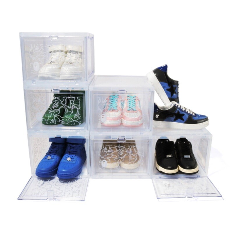 新品A BATHING APE TOWER BOX PLUS収納 5個セット A BATHING APE X TOWER BOX PLUS