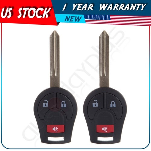 2 Remote Car Key Fob for Nissan NV200 2014 2015 2016 2017 2018 2019 3