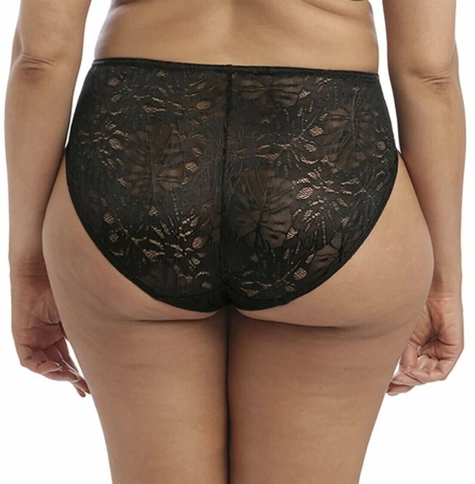 Braguitas elásticas de pierna alta Elomi Kelsey de encaje negro talla M 12 14 300553 Foto 3 de 4