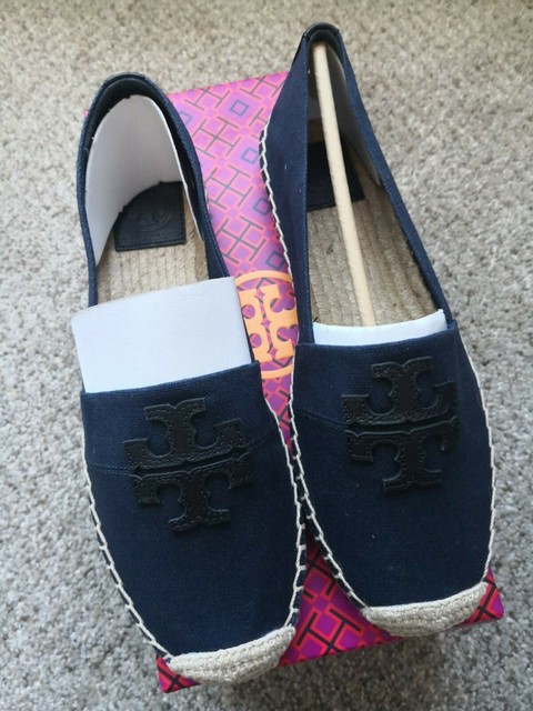 tory burch weston flat espadrille canvas