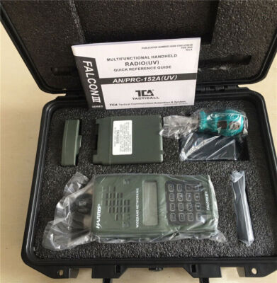 TCA PRC 152A UV Radio 15W Handset Handheld Walkie Talkie Aluminum Case US Stock 