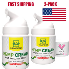 Hemp Pain Cream - Fast, Strong Relief - Soothe Sore Muscles, Joints, and Nerves