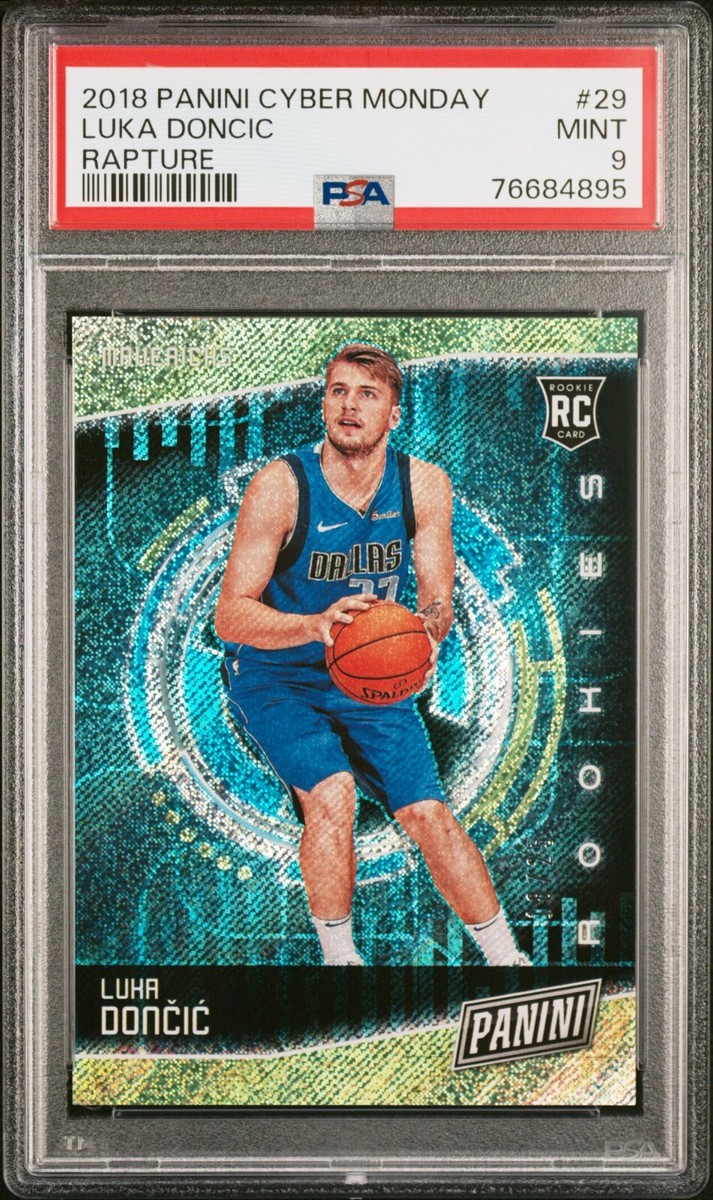 2018-19 Panini Cyber Monday #29 Luka Doncic RC Rookie Rapture 18 