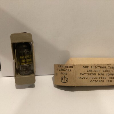 NIB / NOS 1951 RAYTHEON JAN-CRP-6AH6 - NAVY ANCHOR LOGO
