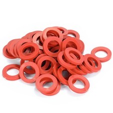 40 Pcs Garden Hose Red Gasket Fit Washers Rubber Washers Thick All Standard 3/4
