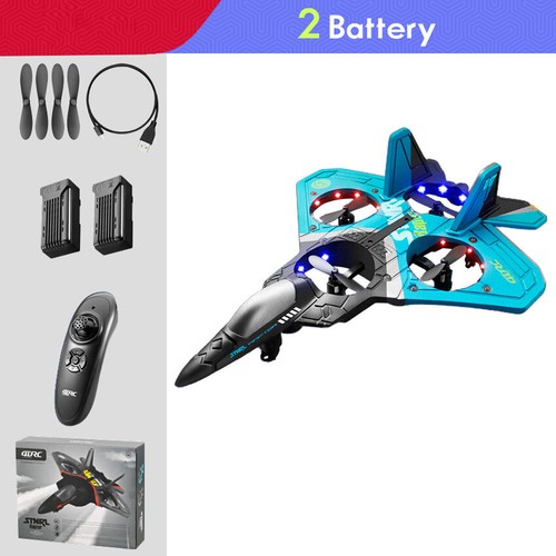 360 Spin V17 Jet Fighter 2.4G Plane Glider Remote Control Stunt Toys RC Airplane - Picture 13 of 17