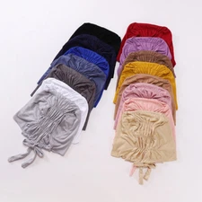 Muslim Hijab Cap Women's Stretch Cotton Under Scarf Turban Tie Headscarf Caps