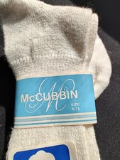 Vintage McCubbin White Crew Children's Socks