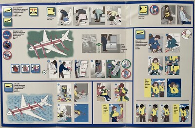United Airlines Safety Card - Boeing 777-200 - 2016 - R1 - 77G/77M