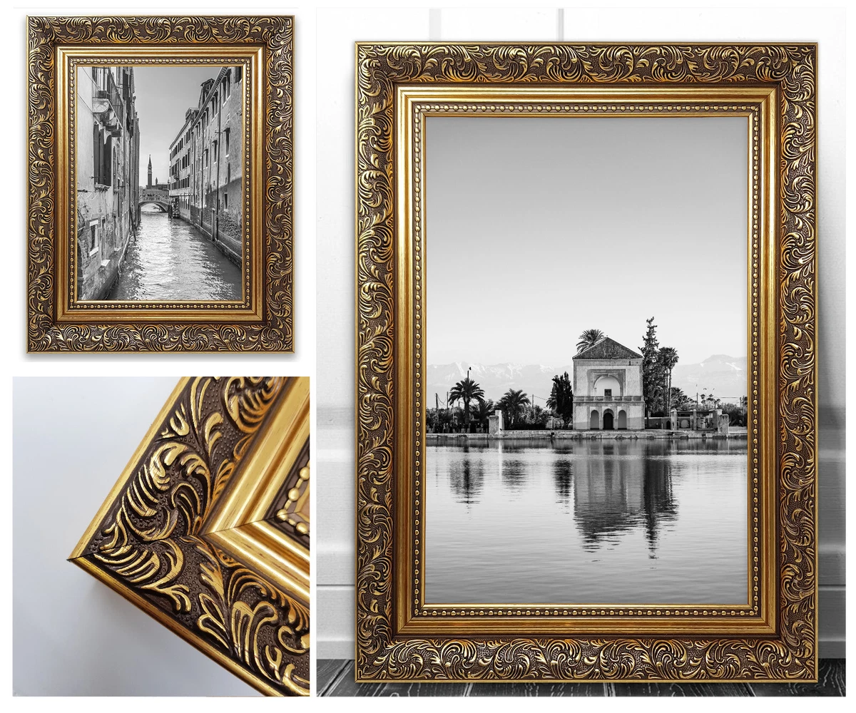 Ornate Photo Picture Frame Gold Antique Large Poster Various Sizes A2 A3  40x60