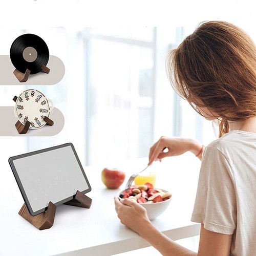 Cookbook Stand Handmade Wooden Cookbook Holder Recipe Book Holder For Display - Picture 7 of 7