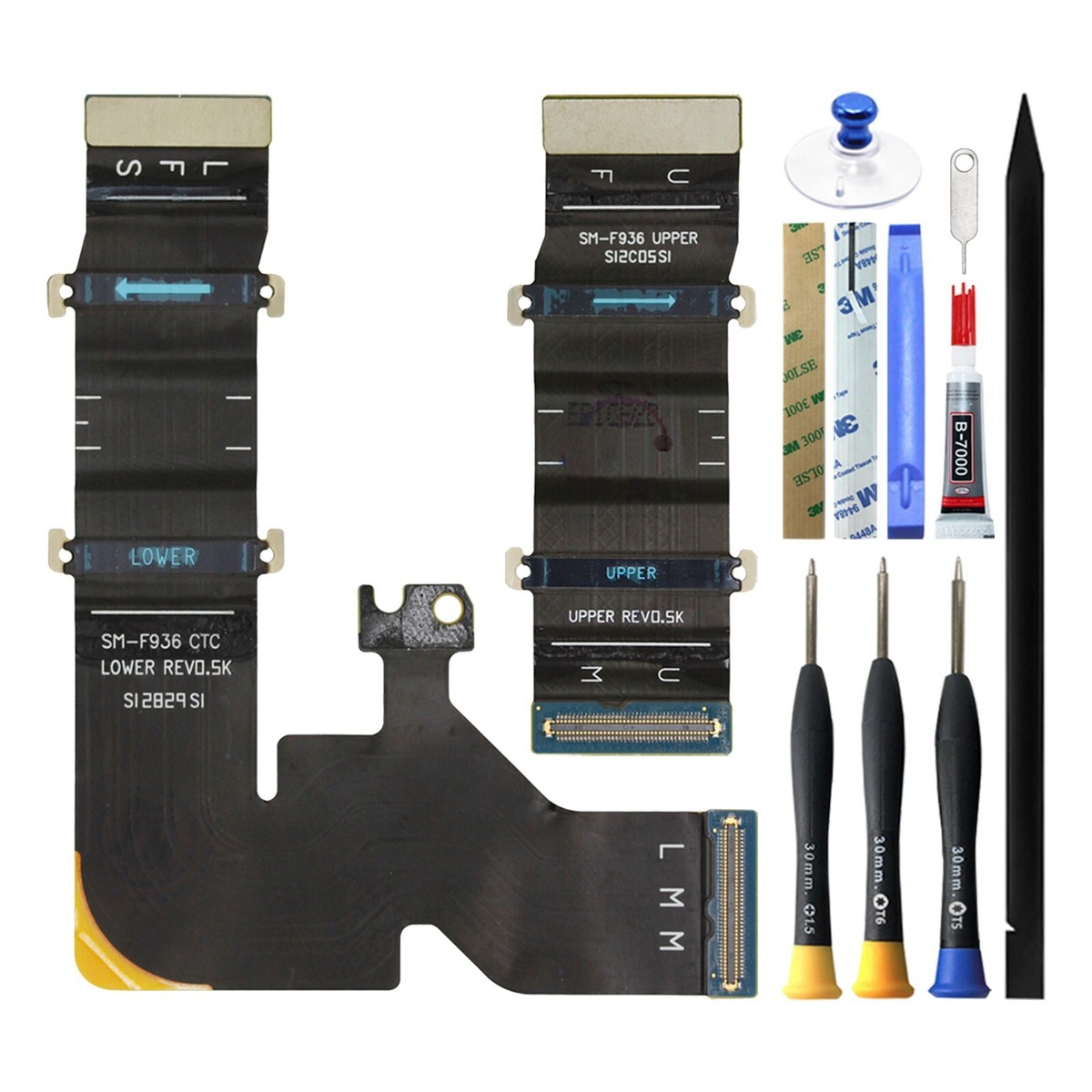 1 Pair Original Spin Axis Flex Cable For Samsung Galaxy Z Fold4 5G