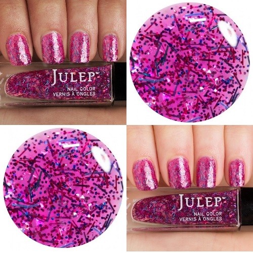 Julep Nail Color Polish It Pink Blue Confetti Glitter Top Julep Nail Color Polish It Pink Blue Confetti Glitter Top Coat Karenna Ebay
