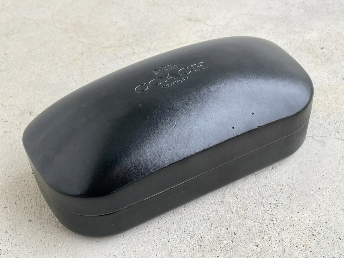 Coach New York Sunglasses Case Black Hard Case Big Case  display picture 1