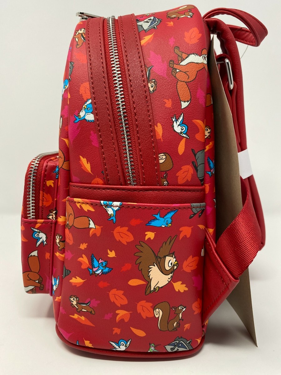 Loungefly Disney Parks Forest Friends Woodland Critters, Red - New Without Tags Loungefly Forest Friends Woodland Critters Mini Backpack main image 4