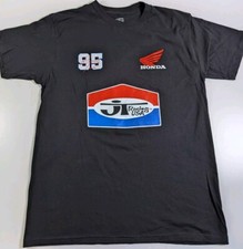 Official Honda x JT Racing Team USA 95 Motocross Black T-shirt Men's Size Medium