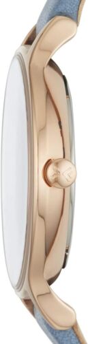 SKAGEN Ladies 30mm Quartz Watch White Dial Blue Leather Strap SKW2497 - Picture 2 of 7