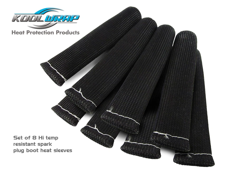 Splitfire 8.0mm Racing Spark Plug Ignition Leads & HEAT SLEEVES LS2 LS3 LSA 6.2 - Image 4 of 4