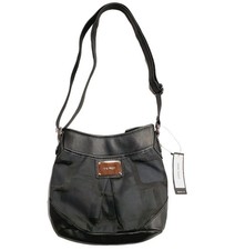 Nine West Black Faux Leather Shoulder Bag Purse Small Cute 9x8x2 NWT