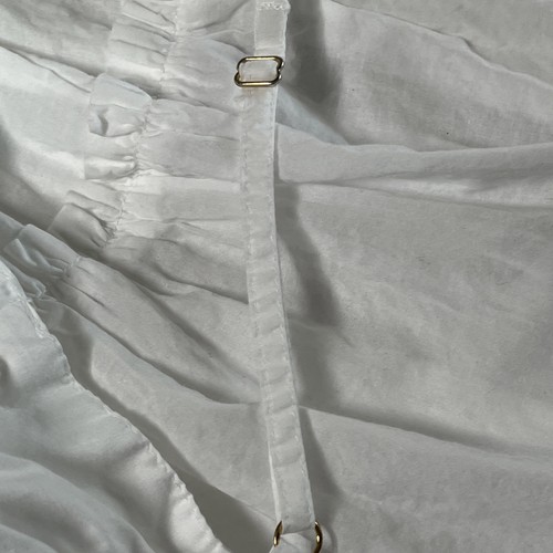 Abito donna bianco cotone River Island taglia M - Foto 8 di 10