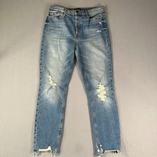 BLACK ORCHID JOAN Straight High Waist Distressed Jeans Womens Size 28