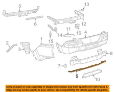 Jeep OEM 2015-2016 Cherokee Rear Spoiler Valance Panel 5SG27TZZAA New in package
