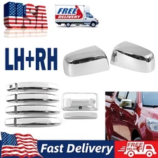 For 2015+ Chevy Colorado CANYON Chrome Top Mirror +Door Handle + Tailgate Covers