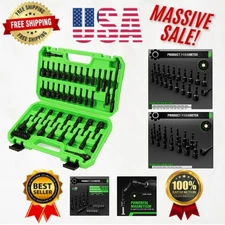 Complete 55-Piece Nut Driver Set - Magnetic with Screwdriver Bits & Adapters