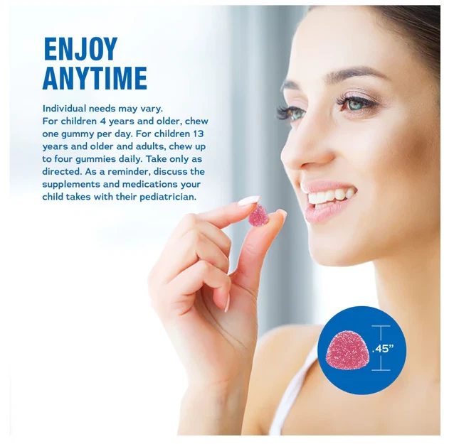 Gomitas de magnesio CALM | 240 gomitas veganas frambuesa limón | de Natural Vitality Foto 3 de 4