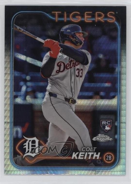 2024 Topps Chrome Prism Refractor Colt Keith #2 Rookie RC 3sh