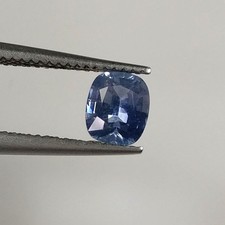 0.60ct Natural Ceylon blue sapphire cushion cut nice blue good luster gem