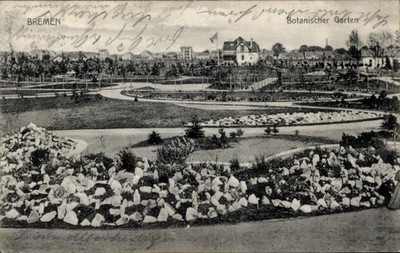 Postcard Hanseatic city of Bremen, botanical garden - 5027996