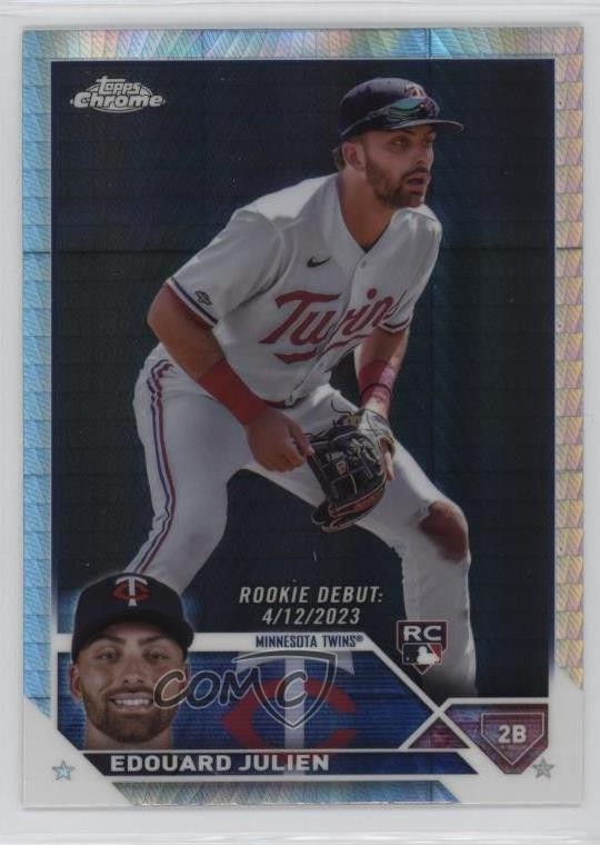2023 Topps Chrome Update Rookie Debut Prism Refractor Edouard Julien #USC141 6u5