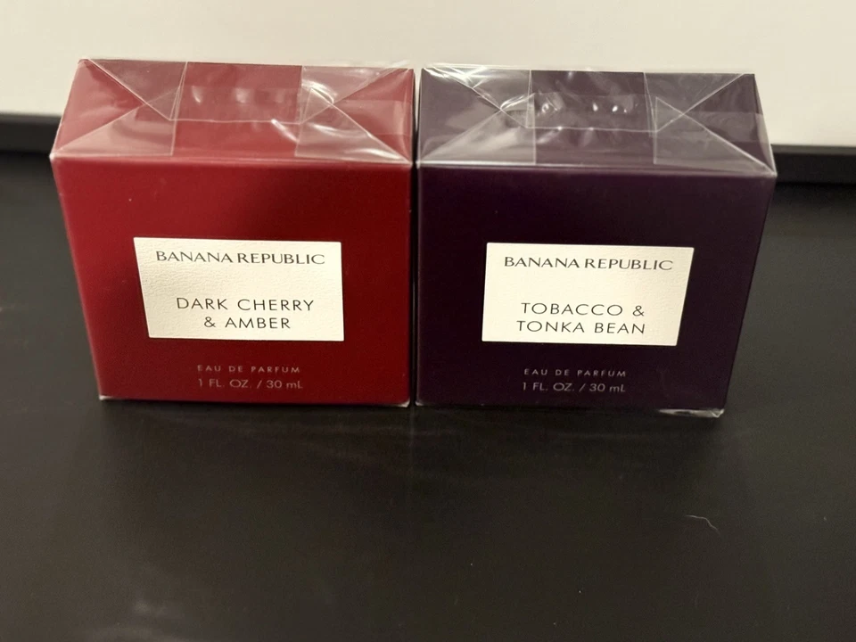 Dark Cherry & Amber Tobacco & Tonka Bean DUO Banana Republic 1oz Unisex  Foto 2 de 3
